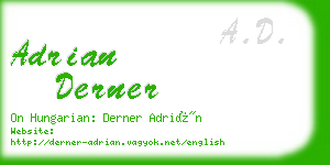 adrian derner business card